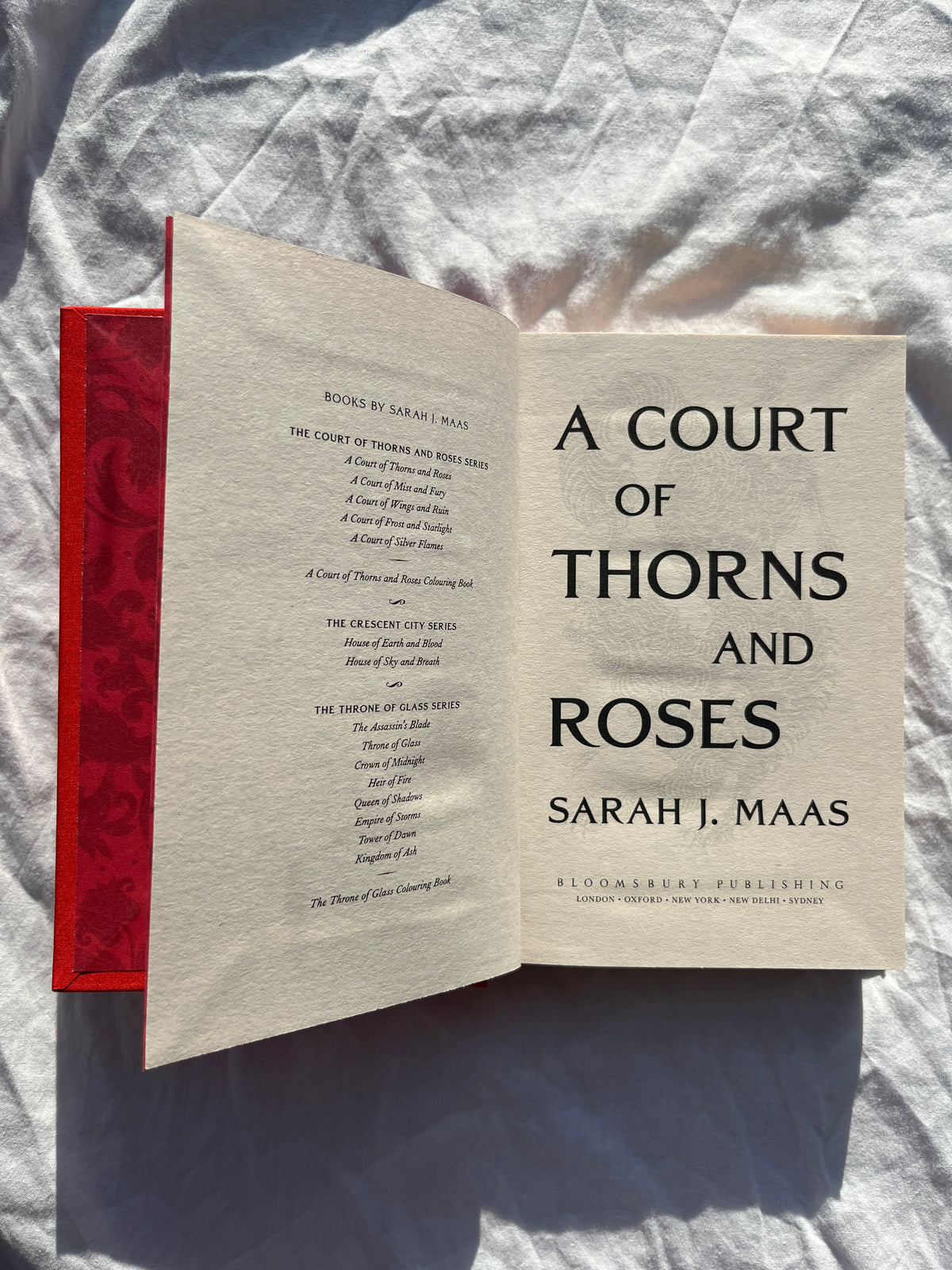 A Court of Thorns and Roses | Handcrafted Special Edition Rebind | ACOTAR Series