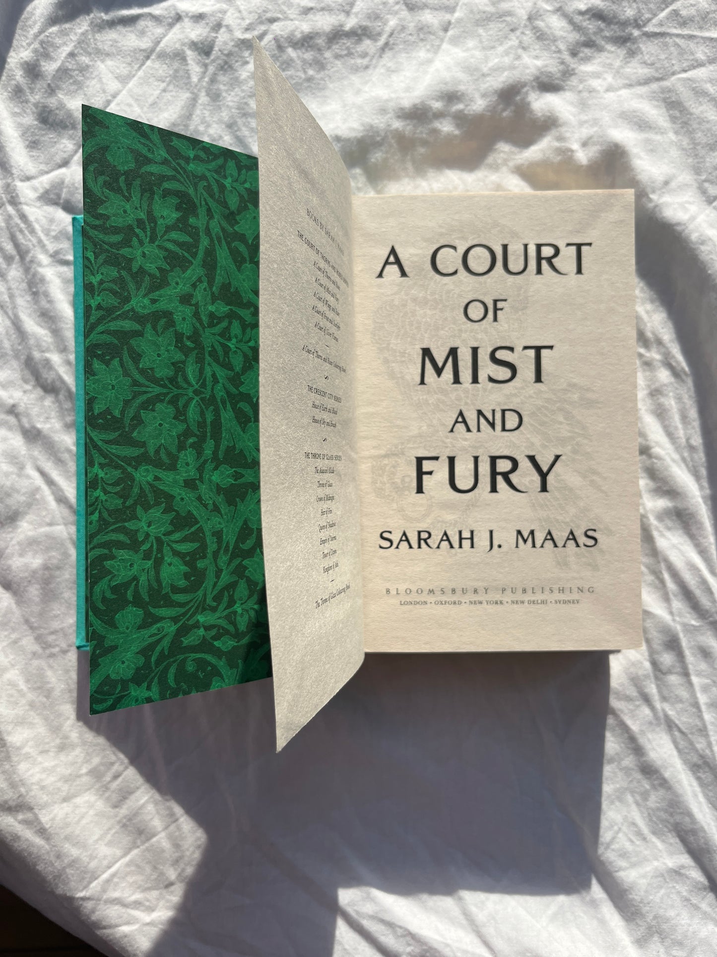 A Court of Mist and Fury | Handcrafted Special Edition Rebind | ACOTAR Series